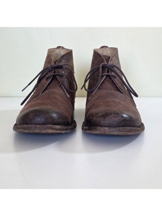Frye Phillip Chukka Boots Mens US 11.5 D Brown Distressed Roughout Leather FLAW main image 15